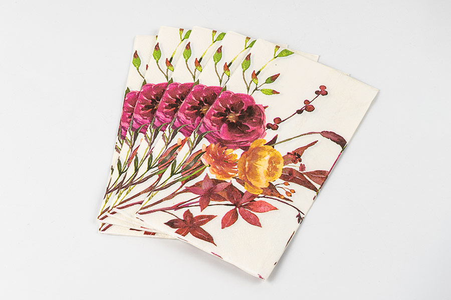 Floral Paper Napkin Floral Paper Napkin