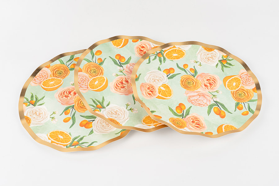 Wave-shaped Paper Plates Wave-shaped Paper Plates