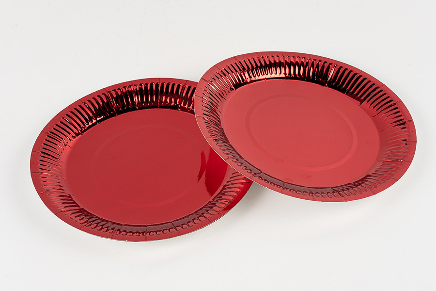 Gold-stamped Round Paper Plates Gold-stamped Round Paper Plates