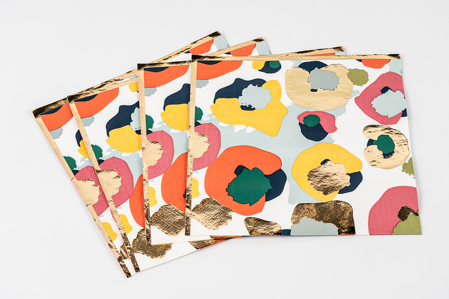 Gold-stamped Napkin Gold-stamped Napkin