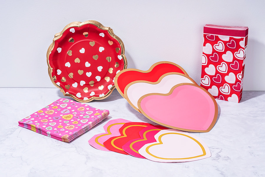Valentine's Day Catering Paper Sets
